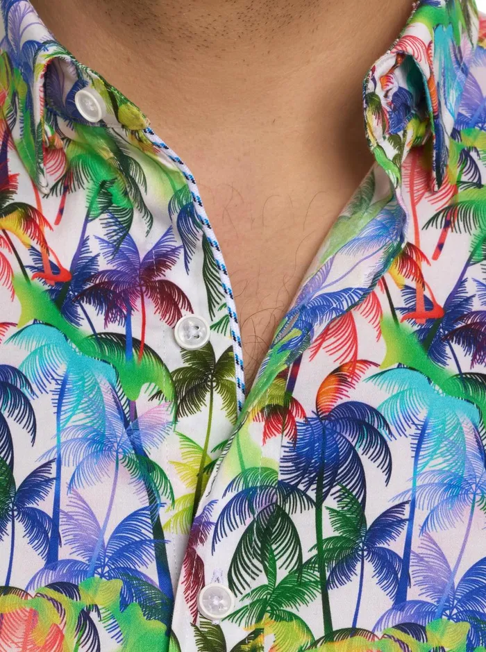 Men Short Sleeve Button Down Shirts Robert Graham PALM CITY SHORT SLEEVE BUTTON DOWN SHIRT Multi