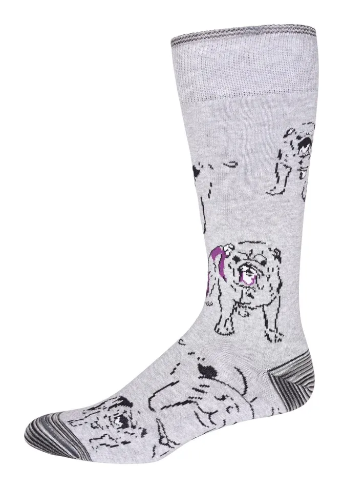 Men Socks Robert Graham GRAHAM KNIT SOCKS Light Grey
