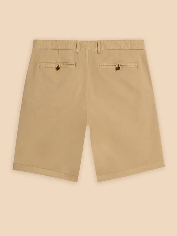 Men Sutton Organic Chino Short Light Natural White Stuff Shorts