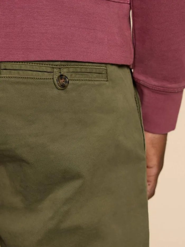 Men Sutton Organic Chino Trouser Khaki Green White Stuff Chinos