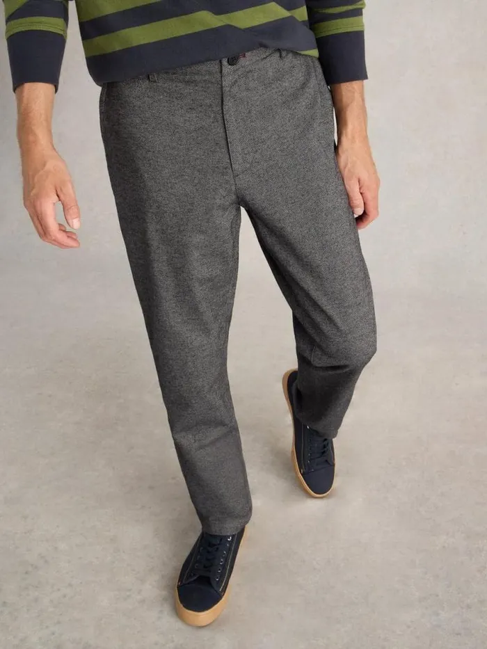 Men Sutton Textured Trouser Charcoal Grey White Stuff Trousers Men Sutton Textured Trouser Charcoal Grey White Stuff Trousers