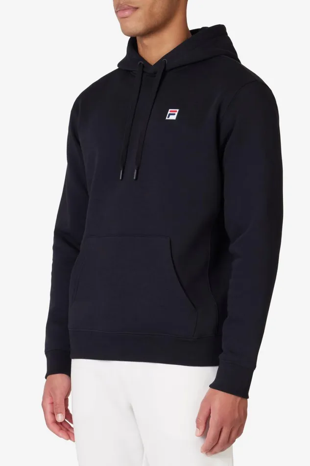 Men Sweatshirts and Hoodies Fila Classic Pullover Hoodie 001 Black
