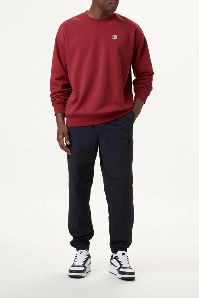 Men Sweatshirts and Hoodies Fila Classic Relaxed Sweatshirt 601 Tibetan Red Men Sweatshirts and Hoodies Fila Classic Relaxed Sweatshirt 601 Tibetan Red