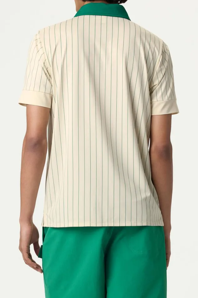 Men Tennis Fila Performance Iconic BB1 Polo 898 Angoragreen Jacket Pinstripe Men Tennis Fila Performance Iconic BB1 Polo 898 Angoragreen Jacket Pinstripe