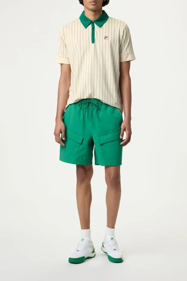 Men Tennis Fila Performance Iconic BB1 Polo 898 Angoragreen Jacket Pinstripe Men Tennis Fila Performance Iconic BB1 Polo 898 Angoragreen Jacket Pinstripe