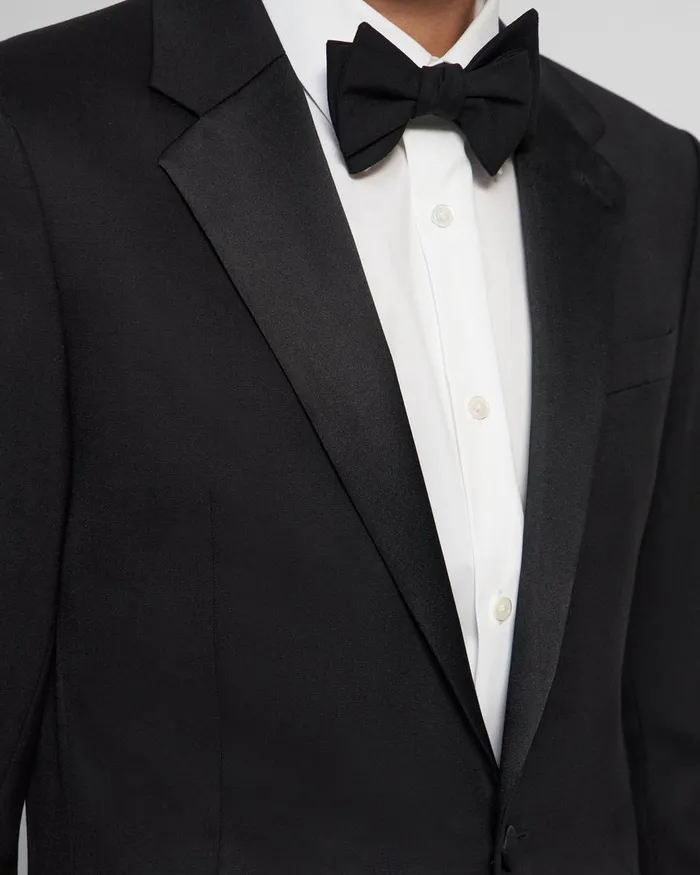 Men Theory Blazers Jackets Chambers Tuxedo Blazer In Stretch Wool Black