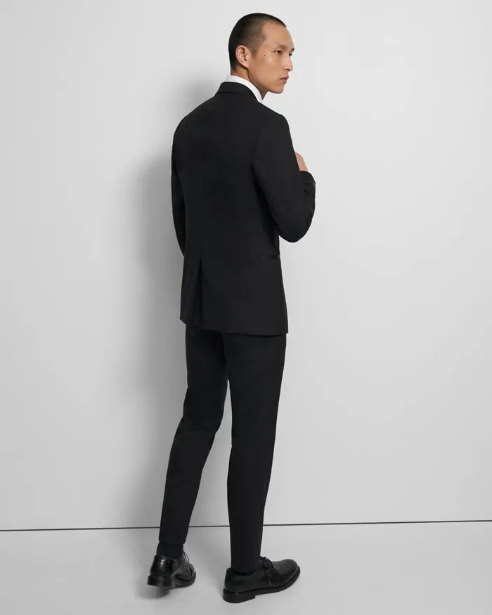 Men Theory Blazers Jackets Chambers Tuxedo Blazer In Stretch Wool Black
