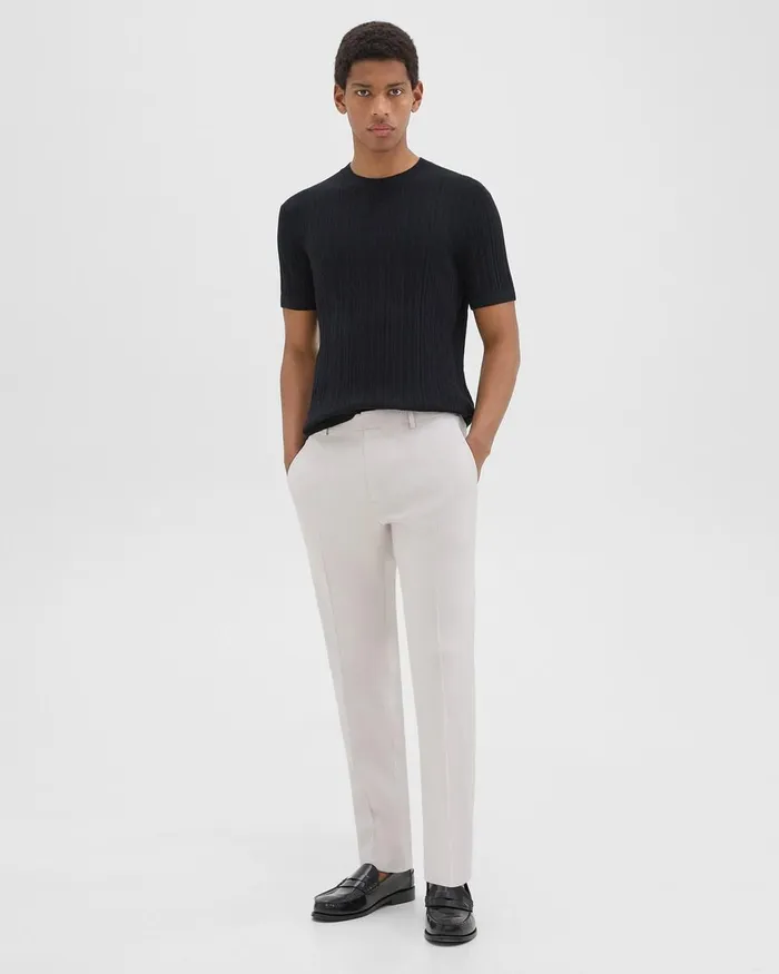 Men Theory Pants Zaine Pant In LinenViscose Limestone