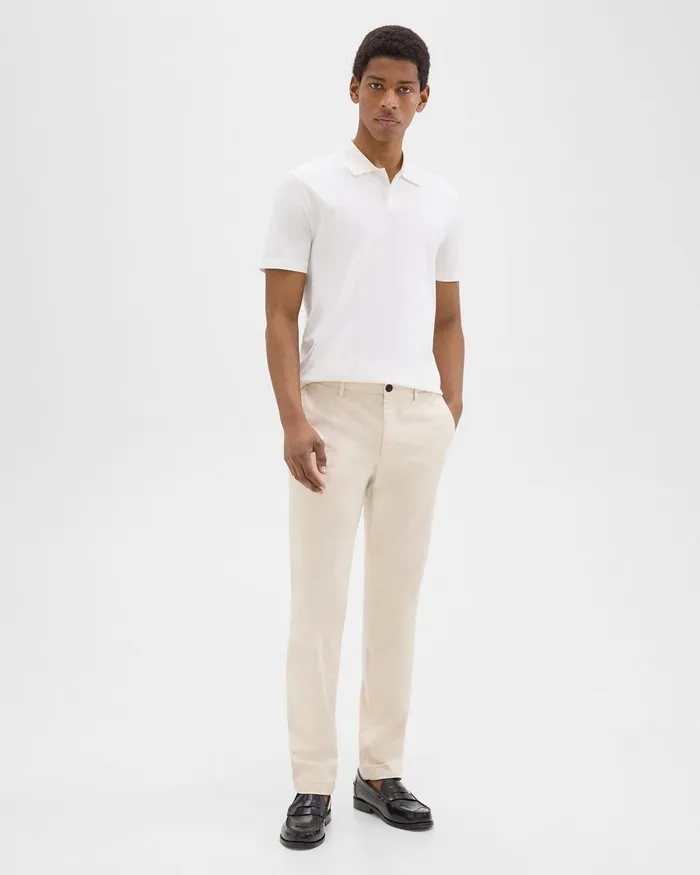 Men Theory Pants Zaine Pant In Organic Cotton New Sand