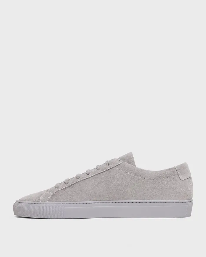 Men Theory Shoes Common Projects Original Achilles Sneakers Warm Grey