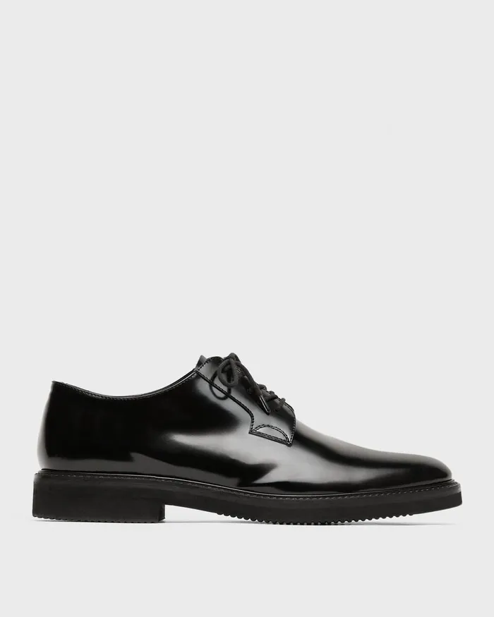Men Theory Shoes Oxford Shoe In Leather Black