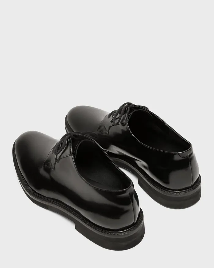 Men Theory Shoes Oxford Shoe In Leather Black