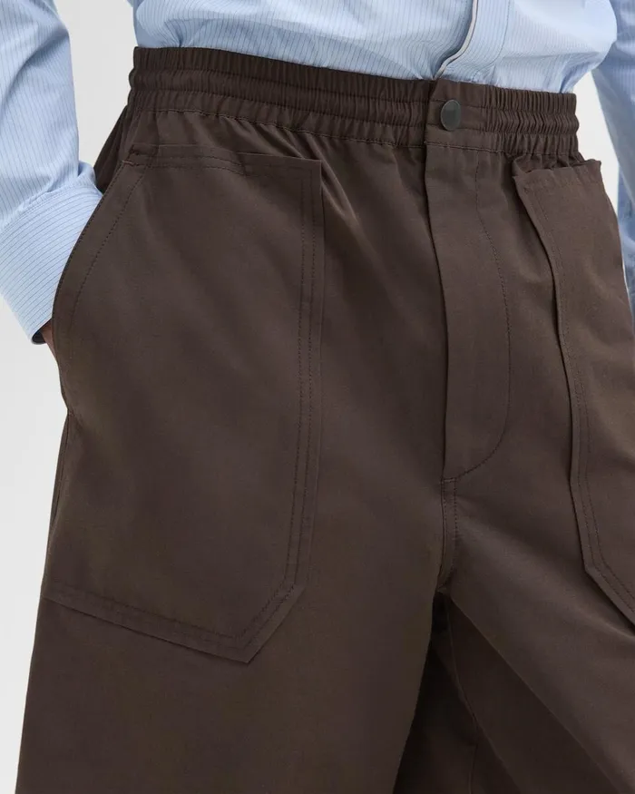 Men Theory Shorts CottonBlend PullOn Short Deep Tundra