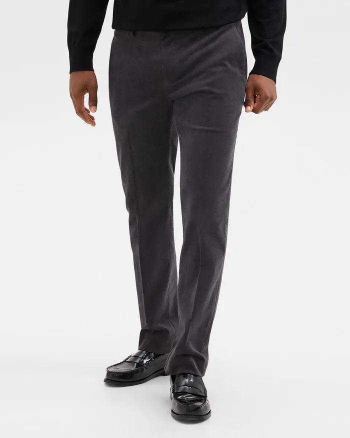 Men Theory Suits Zaine Pant In Stretch Corduroy Dark Grey