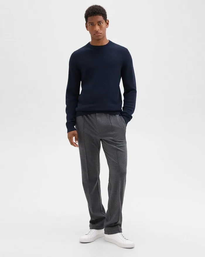Men Theory Sweaters Cardigans Maden Crewneck Sweater In Merino Wool Baltic