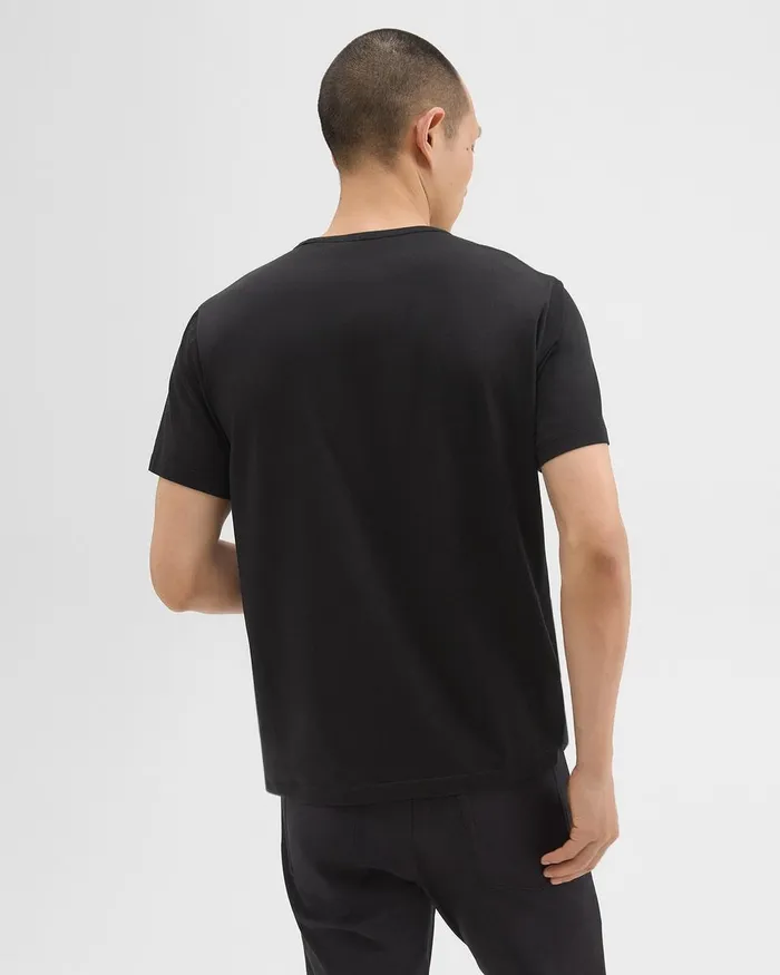 Men Theory TShirts Polos Precise Tee In Pima Cotton Jersey Black