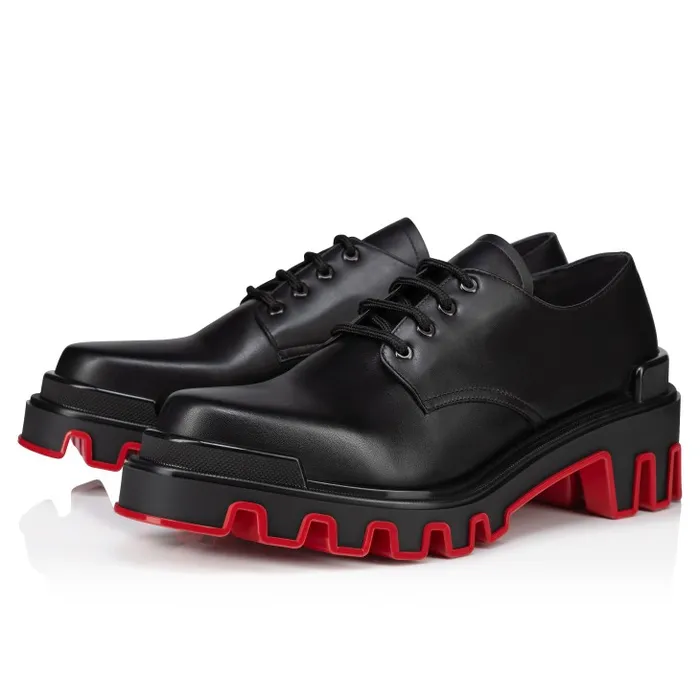 Men Trott Dune Derbies 8211 Calf Leather 8211 Black Christian Louboutin Sneakers