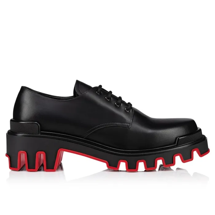 Men Trott Dune Derbies 8211 Calf Leather 8211 Black Christian Louboutin Sneakers