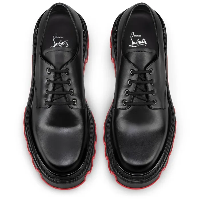 Men Trott Dune Derbies 8211 Calf Leather 8211 Black Christian Louboutin Sneakers