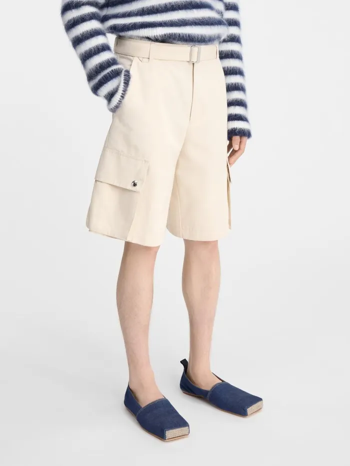 Men Trousers and Shorts JACQUEMUS The Cargo Bermuda Shorts Beige