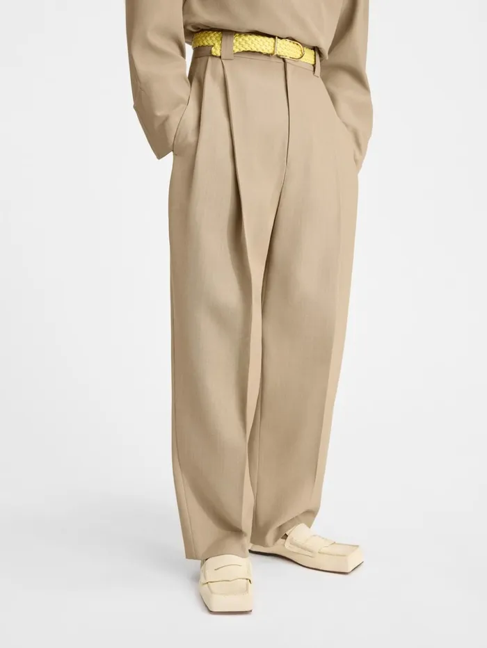 Men Trousers and Shorts JACQUEMUS The Marzio Pants Beige
