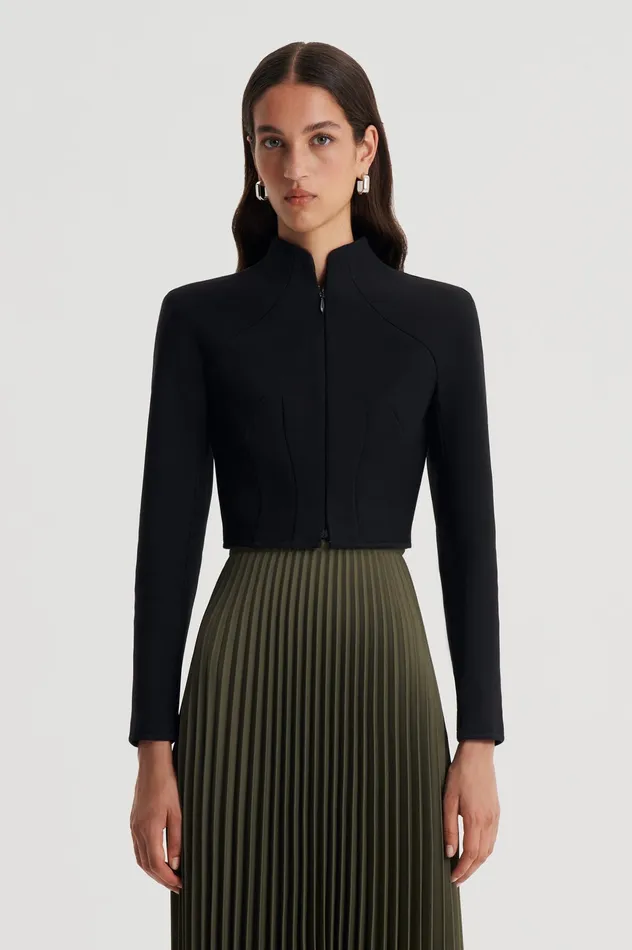MILANO ZIP JACKET BLACK Women Jackets Scanlan Theodore
