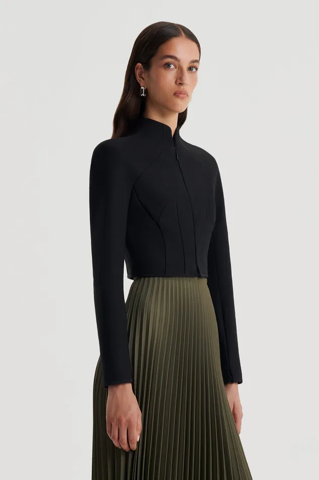 MILANO ZIP JACKET BLACK Women Jackets Scanlan Theodore
