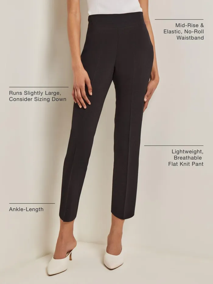 Misook Anklelength Flat Knit Pant Women Pants and Shorts