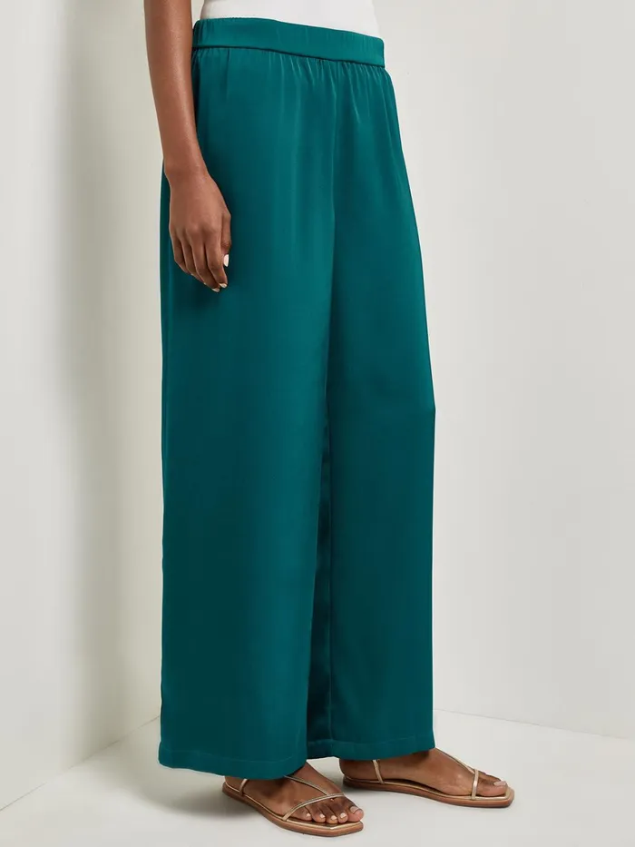 Misook PullOn Woven Wide Leg Pants Women Pants and Shorts