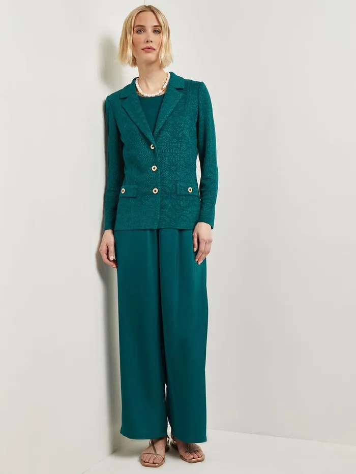 Misook PullOn Woven Wide Leg Pants Women Pants and Shorts