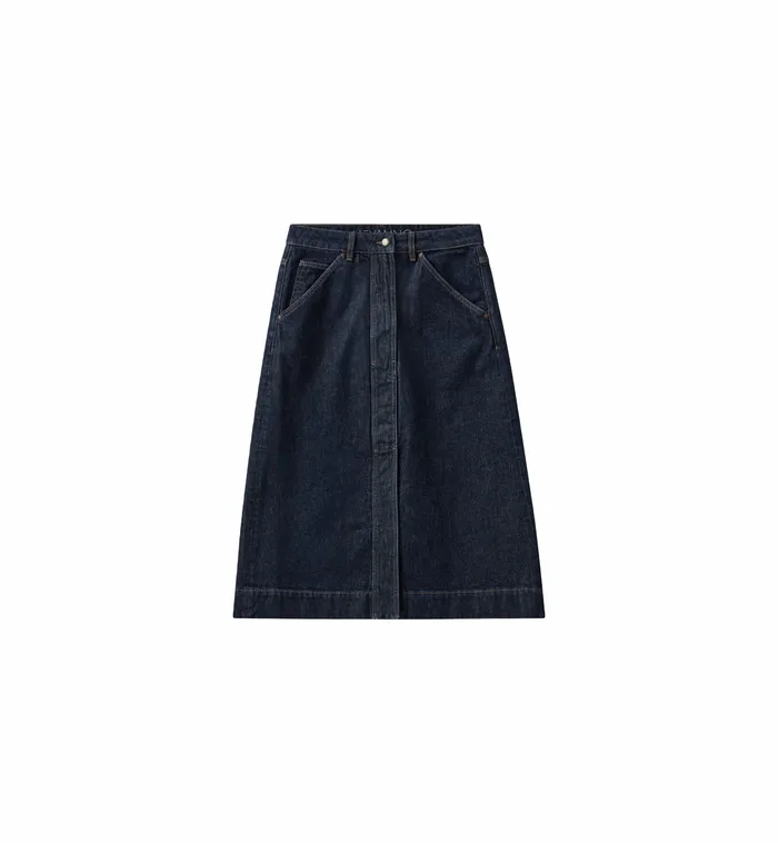 MOS MOSH Skirts Women MMHSharp Rinse Denim Skirt 8211 HEYANNO Dark Blue MOS MOSH Skirts Women MMHSharp Rinse Denim Skirt 8211 HEYANNO Dark Blue