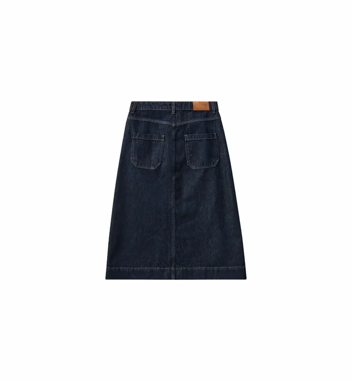 MOS MOSH Skirts Women MMHSharp Rinse Denim Skirt 8211 HEYANNO Dark Blue MOS MOSH Skirts Women MMHSharp Rinse Denim Skirt 8211 HEYANNO Dark Blue