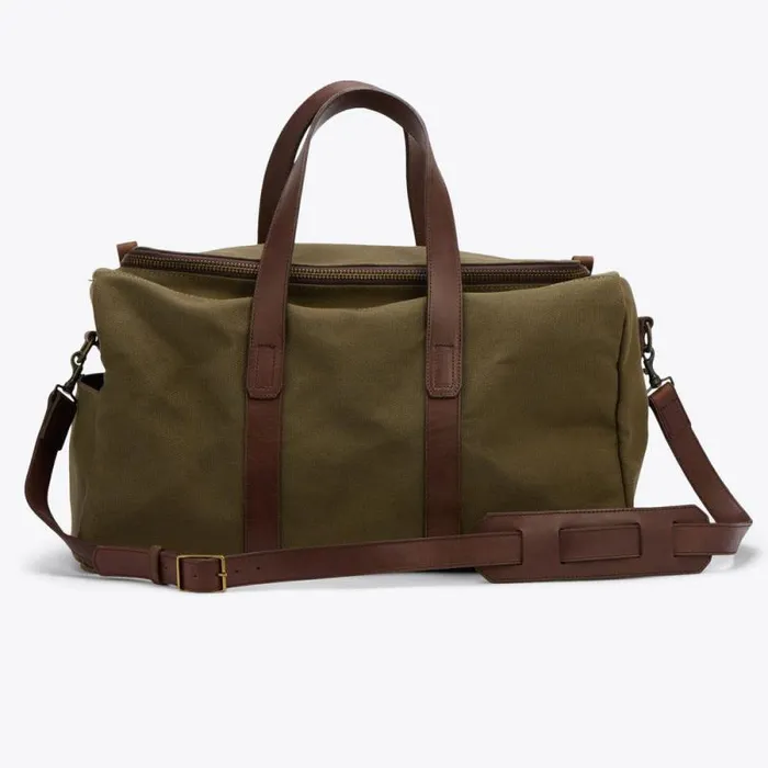 Nisolo Bags and Wallets Men Luis Weekender Forest Green