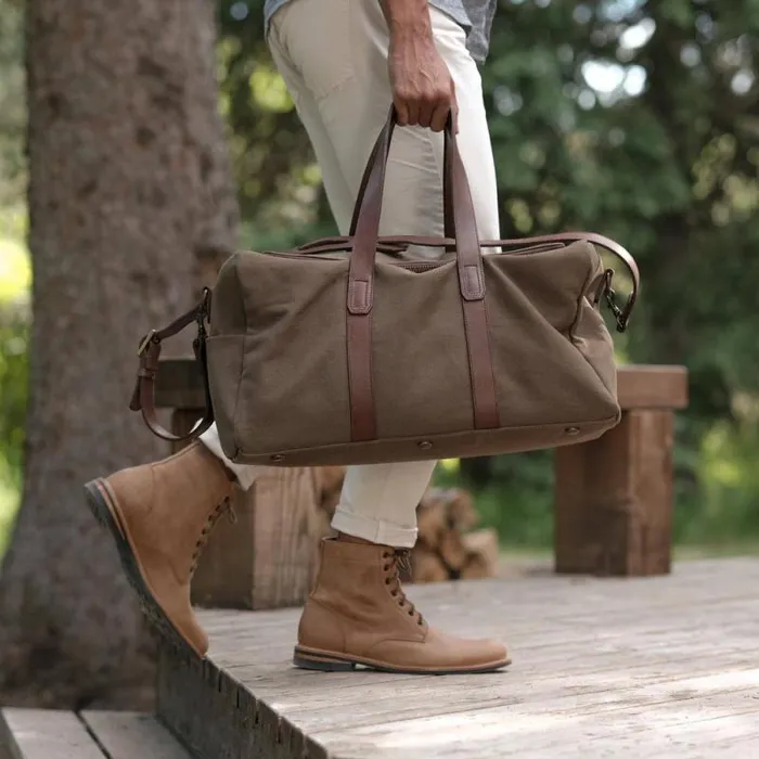 Nisolo Bags and Wallets Men Luis Weekender Forest Green Nisolo Bags and Wallets Men Luis Weekender Forest Green