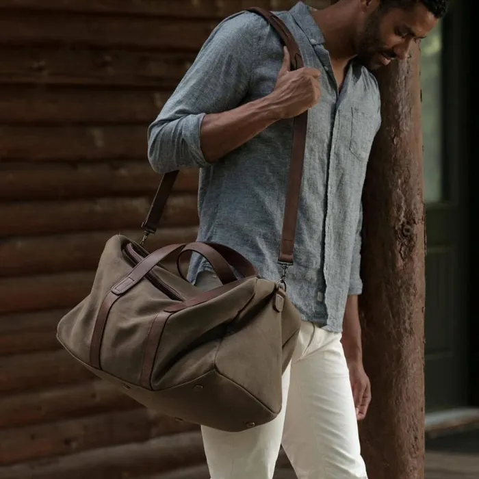 Nisolo Bags and Wallets Men Luis Weekender Forest Green Nisolo Bags and Wallets Men Luis Weekender Forest Green