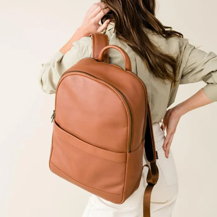 Nisolo Bags and Wallets Women Alex Commuter Backpack Caramel