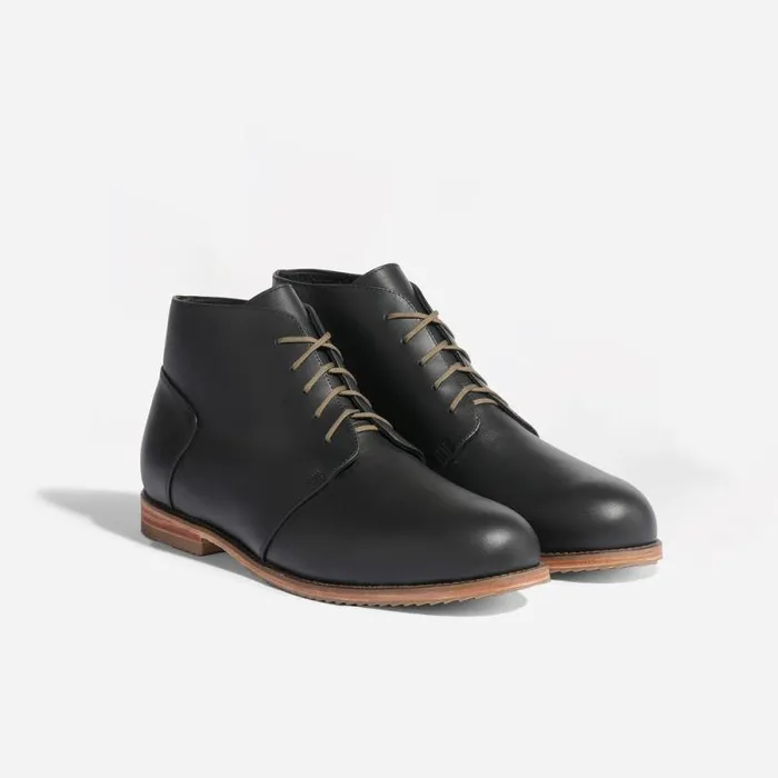 Nisolo Boots Men Everyday Chukka Boot Black