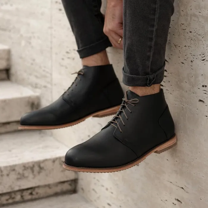 Nisolo Boots Men Everyday Chukka Boot Black Nisolo Boots Men Everyday Chukka Boot Black