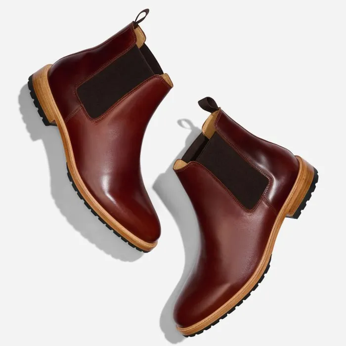 Nisolo Boots Men Marco Everyday Chelsea Boot Mahogany