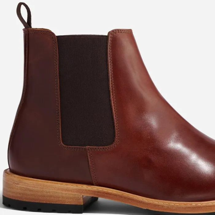Nisolo Boots Men Marco Everyday Chelsea Boot Mahogany