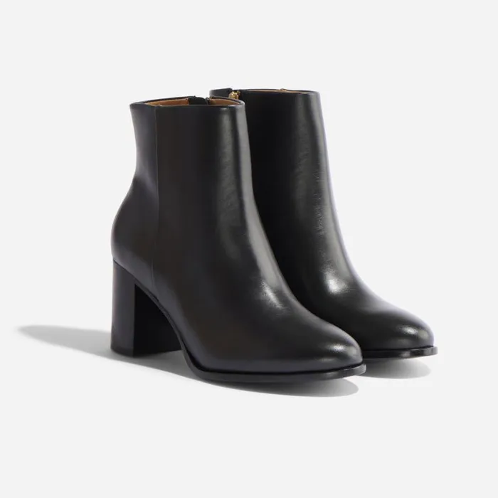 Nisolo Boots Women Lia Heeled Bootie Black