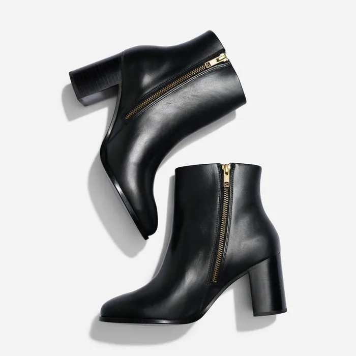 Nisolo Boots Women Lia Heeled Bootie Black