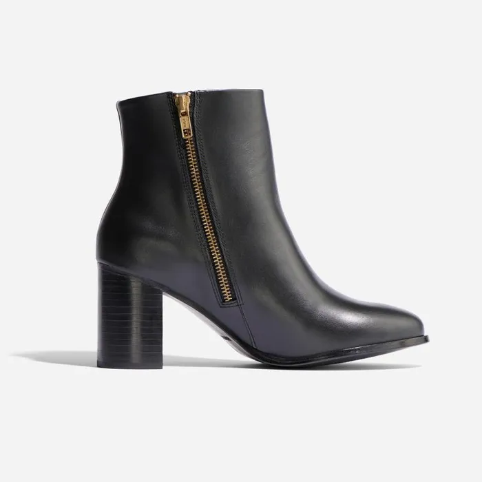 Nisolo Boots Women Lia Heeled Bootie Black