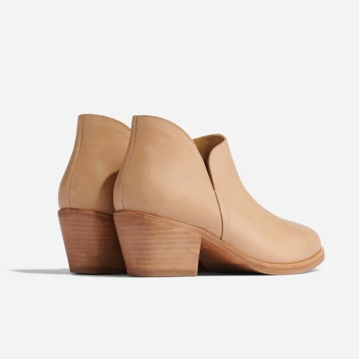 Nisolo Boots Women Mia Everyday Ankle Bootie Almond