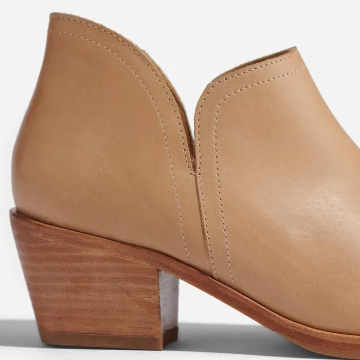 Nisolo Boots Women Mia Everyday Ankle Bootie Almond