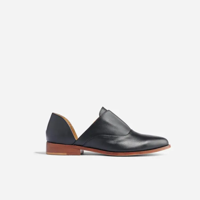Nisolo Flats and Slip Ons Women Emma D039Orsay Oxford 20 Black Nisolo Flats and Slip Ons Women Emma D039Orsay Oxford 20 Black