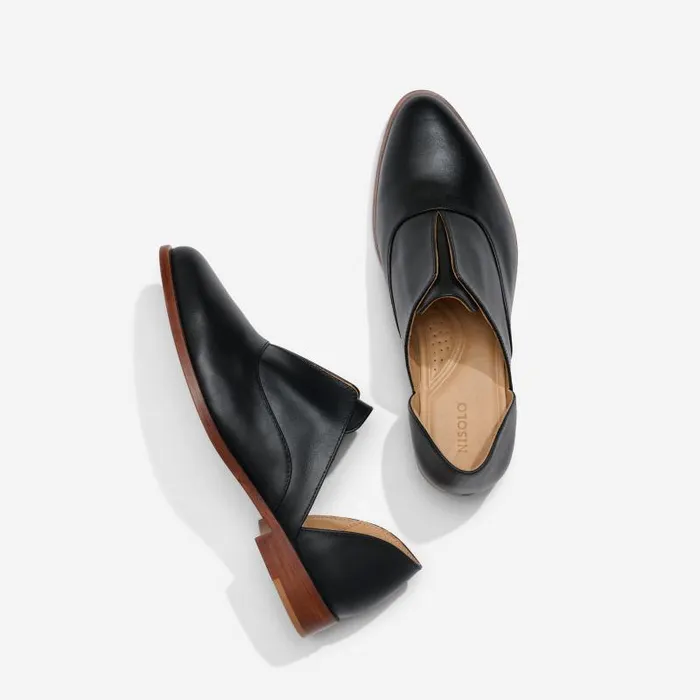 Nisolo Flats and Slip Ons Women Emma D039Orsay Oxford 20 Black Nisolo Flats and Slip Ons Women Emma D039Orsay Oxford 20 Black