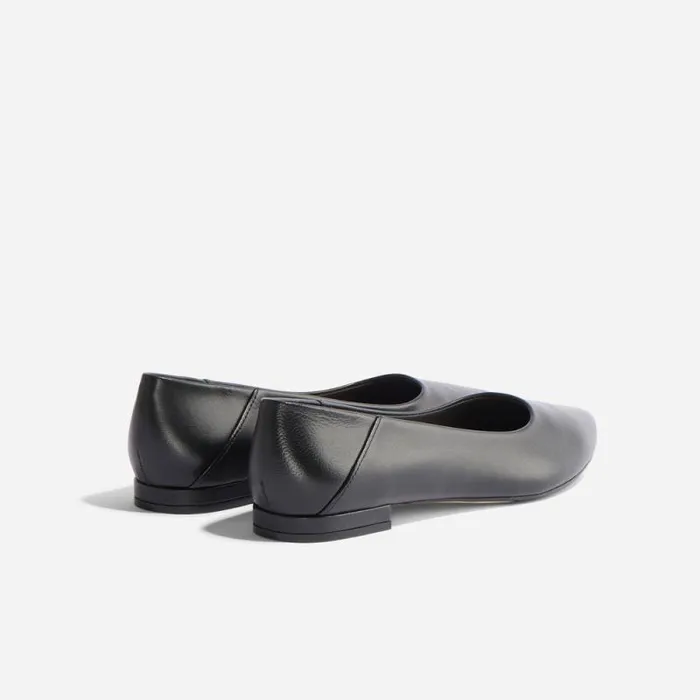 Nisolo Flats and Slip Ons Women Fina Pointed Toe Flat Black Nisolo Flats and Slip Ons Women Fina Pointed Toe Flat Black