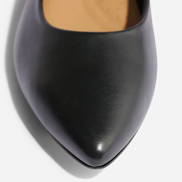 Nisolo Flats and Slip Ons Women Fina Pointed Toe Flat Black Nisolo Flats and Slip Ons Women Fina Pointed Toe Flat Black