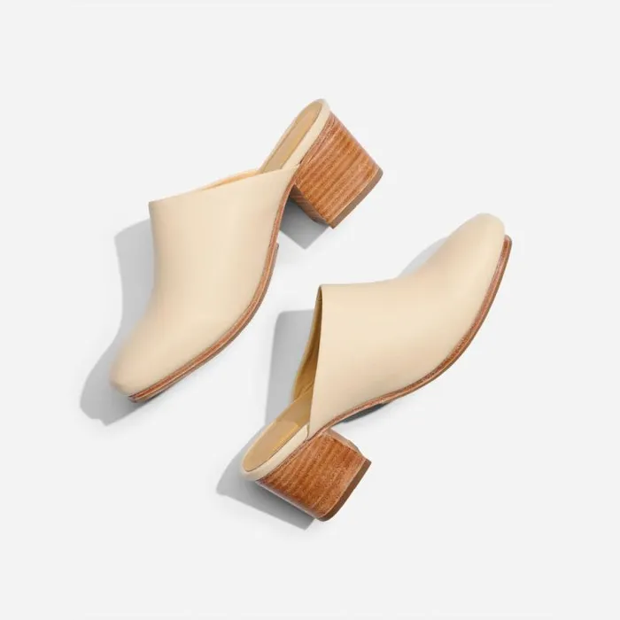 Nisolo Heels Women AllDay Heeled Mule Bone